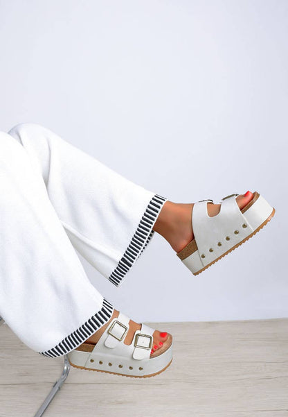 Impala Studded Faux Leather Slip Ons: Tan / US-8 / UK-6 / EU-39