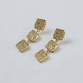 Geometric Long Drop Earrings with Elegant Flair