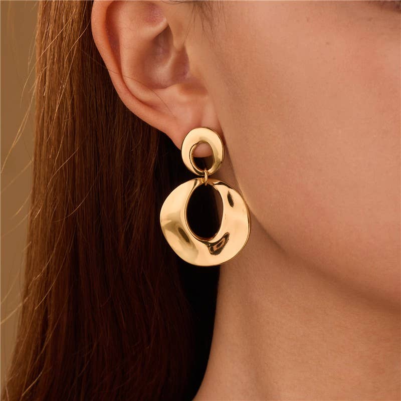 18K Stainless Steel Tarnish Free Drop Earrings | 40E497