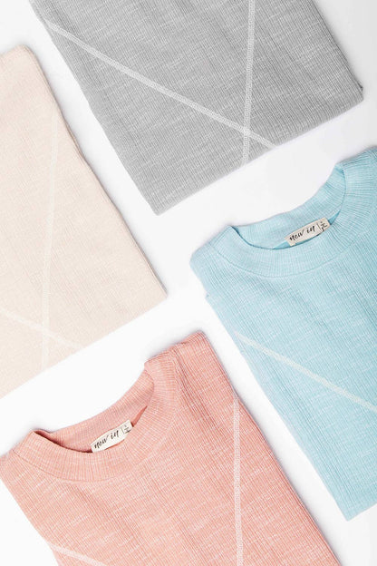 NT10897-Ribbed Knit V Stitch Top