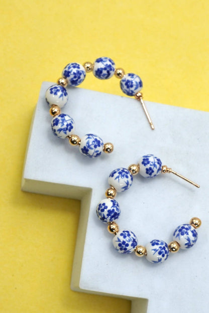 18K STAINLESS STEEL TARNISH FREE PORCELAIN HOOP | 40E353