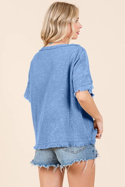 CWT2134MW - SCOOP NECK OVERSIZE TOP