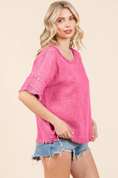 CWT2134MW - SCOOP NECK OVERSIZE TOP