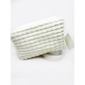 Soft Puff Textured Light Weight Cosmetic Bag: IVORY