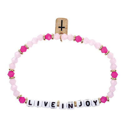 Word Beaded Tag Bracelet