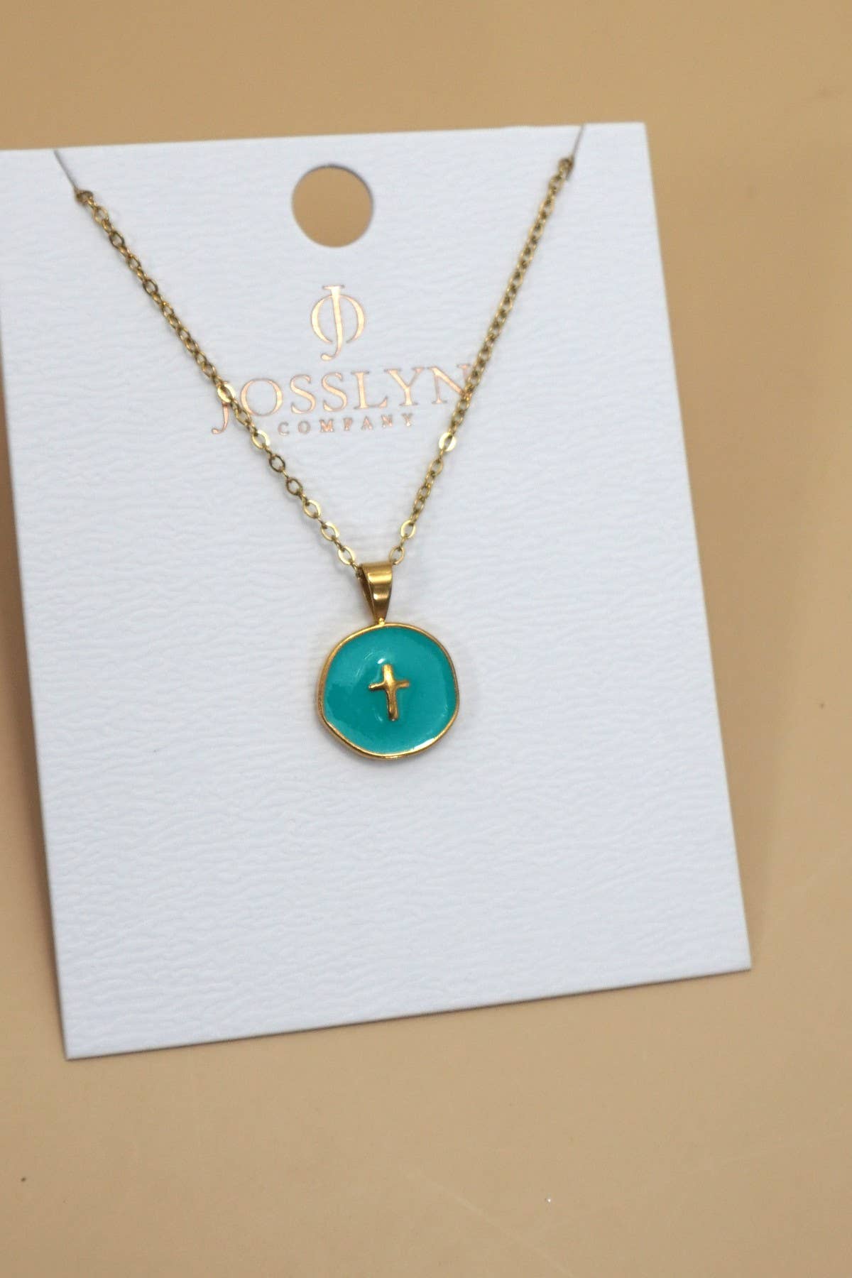 18K STAINLESS STEEL TARNISH FREE CROSS NECKLACE | 40NK9527