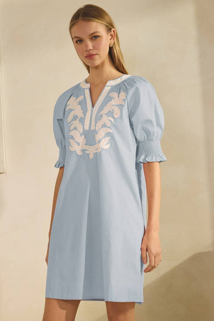 Cotton Poplin Mini Dress