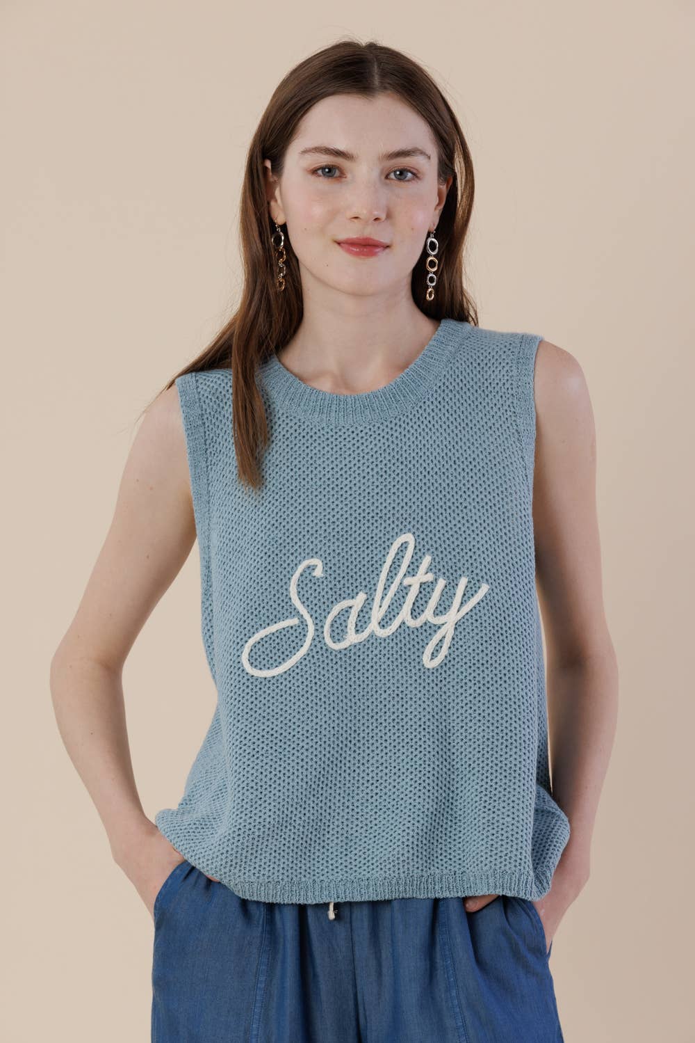 Salty Knit Sweater Tank – Sleeveless Summer Vest