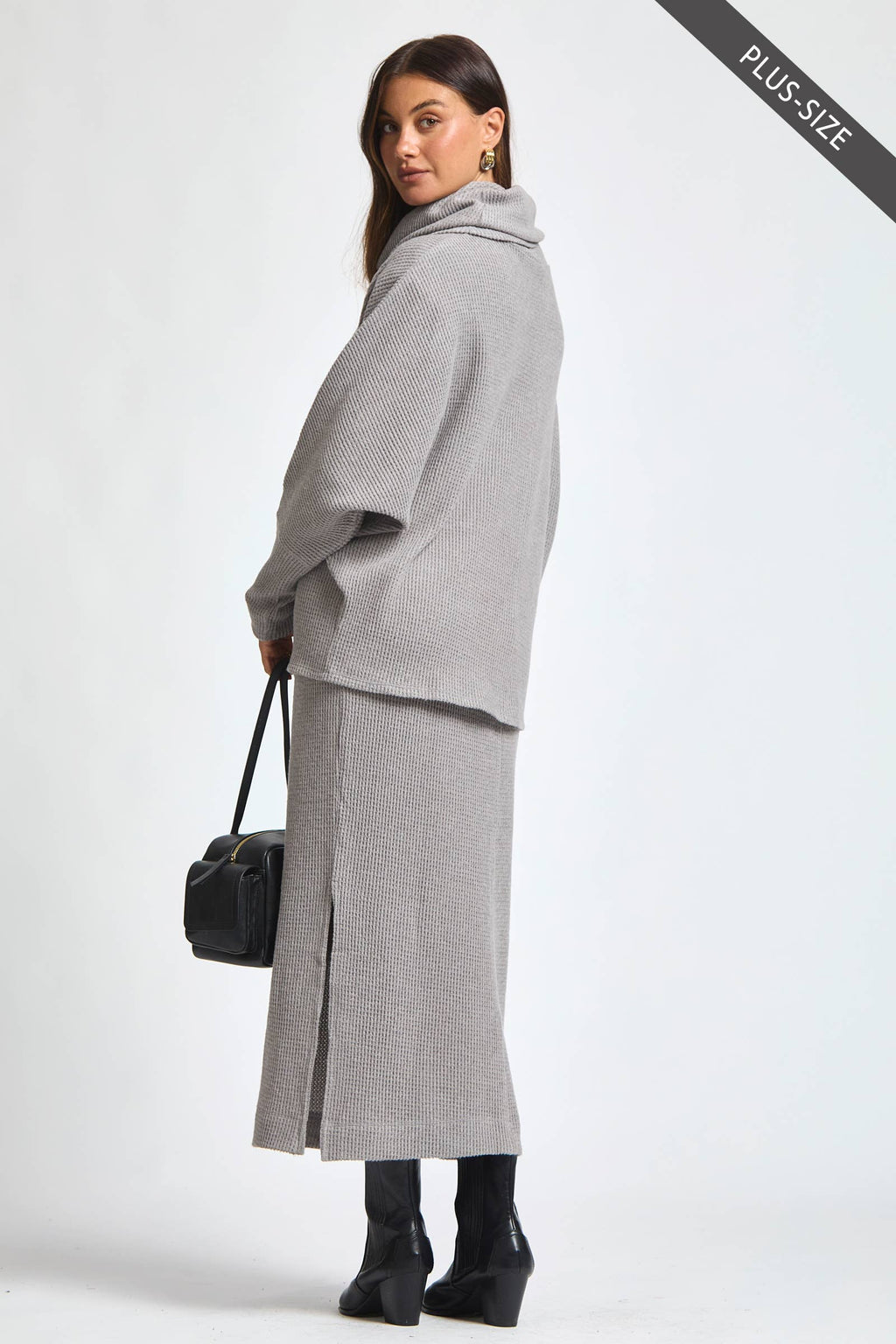 PLUS SIZE 2 Piece Cozy Thermal Layered Set