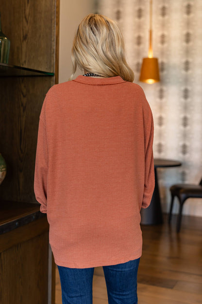 Two-Tone Charm Cardigan: Magenta / S