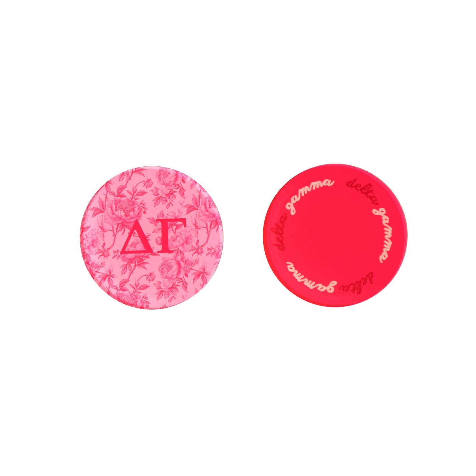 Sorority Reversible Sided Acrylic Floral Coaster