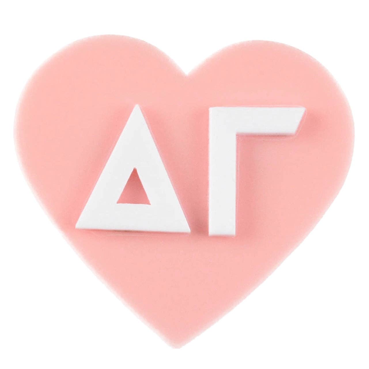 Sorority ✨Acrylic 💚 Heart Pin