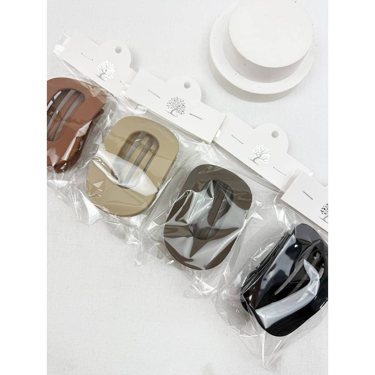 Matte French Concord Hair Clips: MIX COLOR / ONE(12)