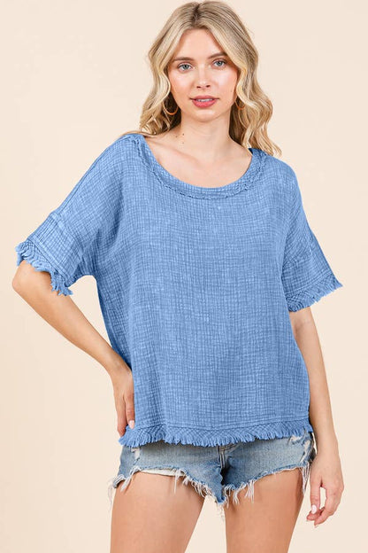 CWT2134MW - SCOOP NECK OVERSIZE TOP