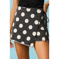 GAME DAY POLKA DOT OVERLAY WRAP FRONT MINI SKORT