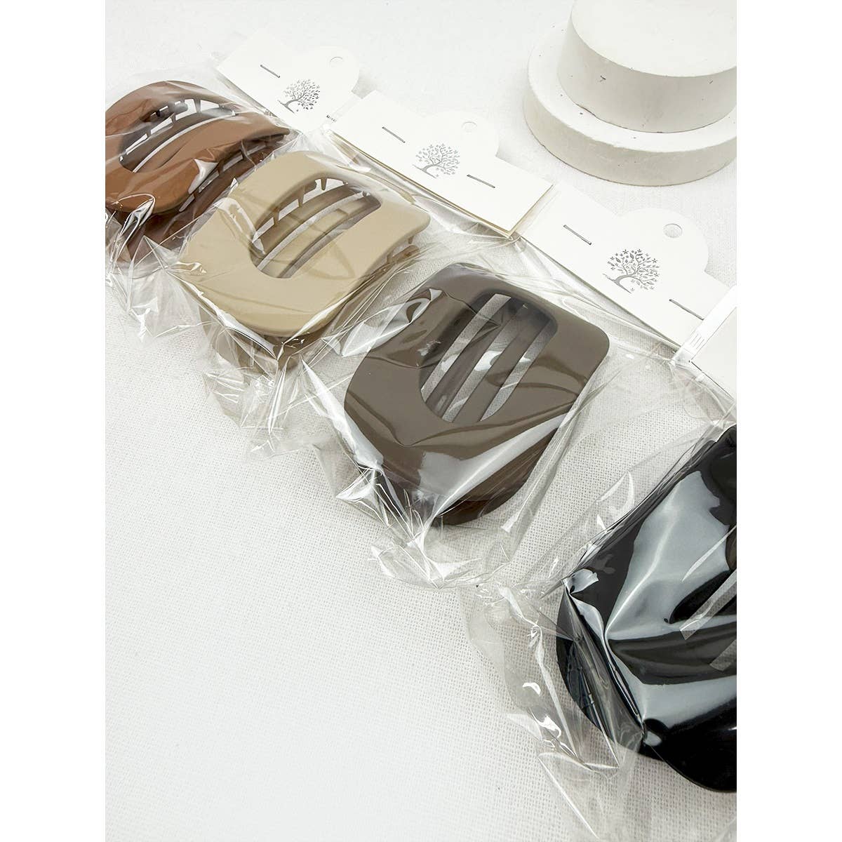 Matte French Concord Hair Clips: MIX COLOR / ONE(12)