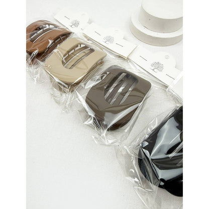 Matte French Concord Hair Clips: MIX COLOR / ONE(12)